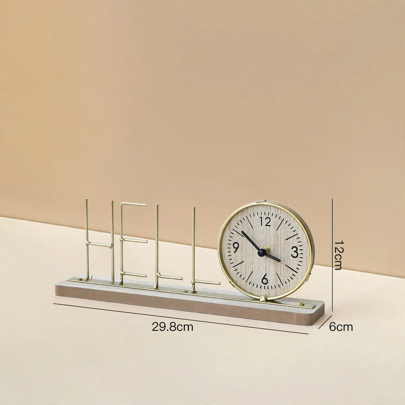 Eisenuhr, Tischuhr, modernes Design