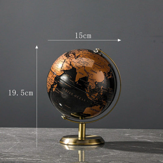 Globus-Dekofigur, transparent, modernes Design