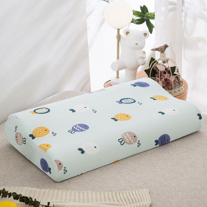 Kinderkissen mit Wellen-Design aus Memory-Foam