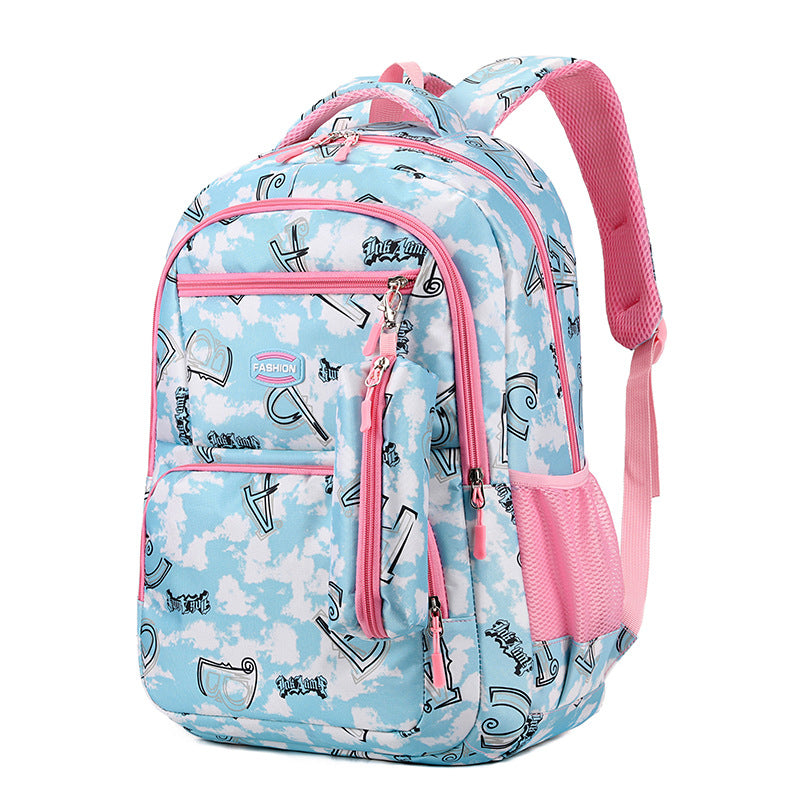 Rucksack, 36–55 L, Streifenmuster, bis 16 Zoll