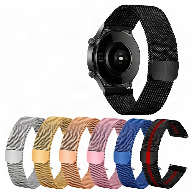 Schwarzes Luxusarmband für Ultradünn Smartwatch