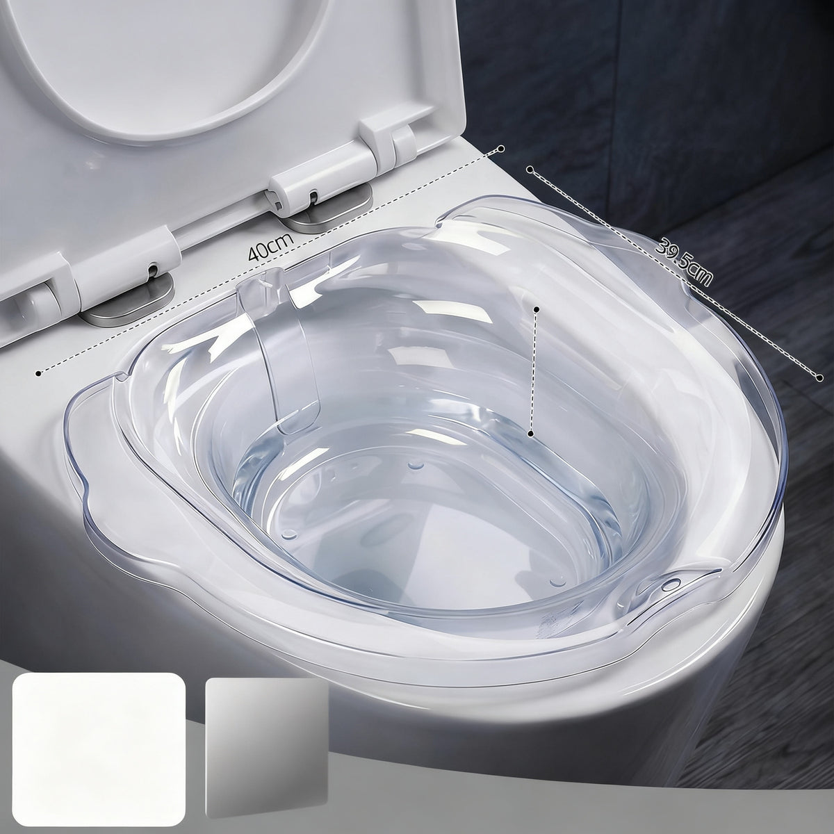 Sitzbadewanne aus Kunststoff