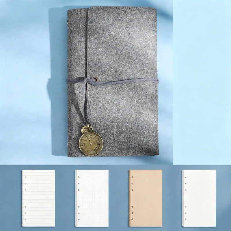 Notizbuch A6, Kunstleder, 80g Papier