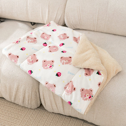 Flauschige Haustiermatte aus Fleece