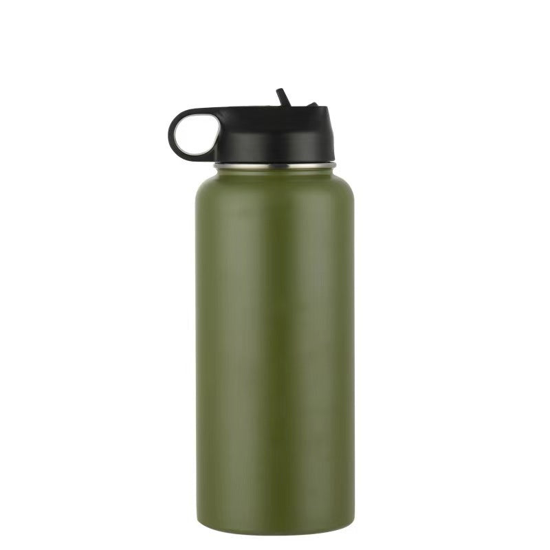 Isolierte Edelstahl-Trinkflasche mit Tragegriff