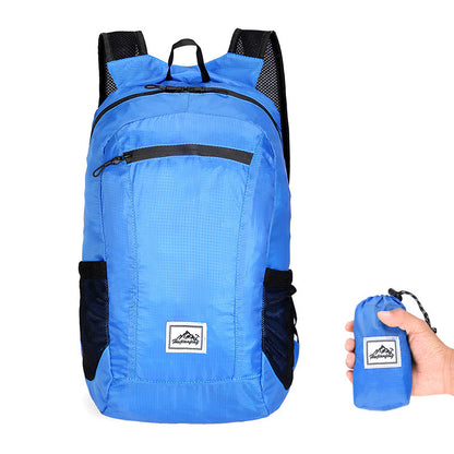 Faltbarer Reiserucksack ultraleicht – Polyester, 20 L, für Laptop bis 12 Zoll, Reisen & Wandern