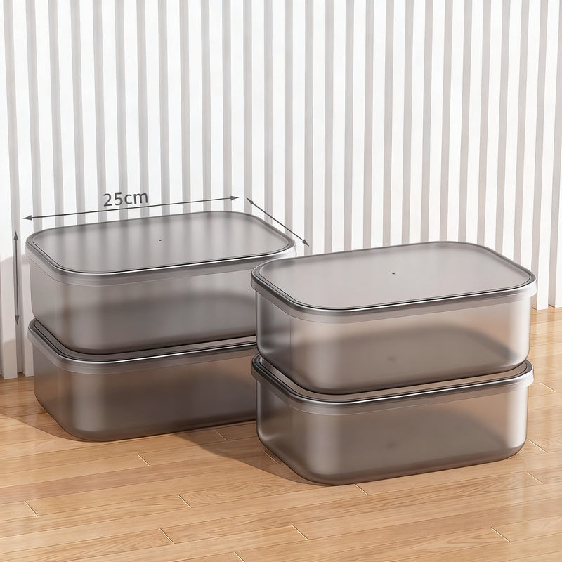 Transparente Aufbewahrungsbox aus Kunststoff