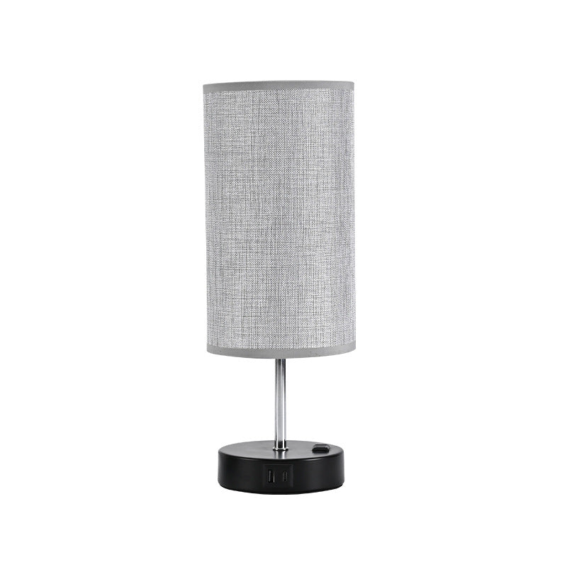 Tischleuchte USB, LED, dimmbar, Stoff