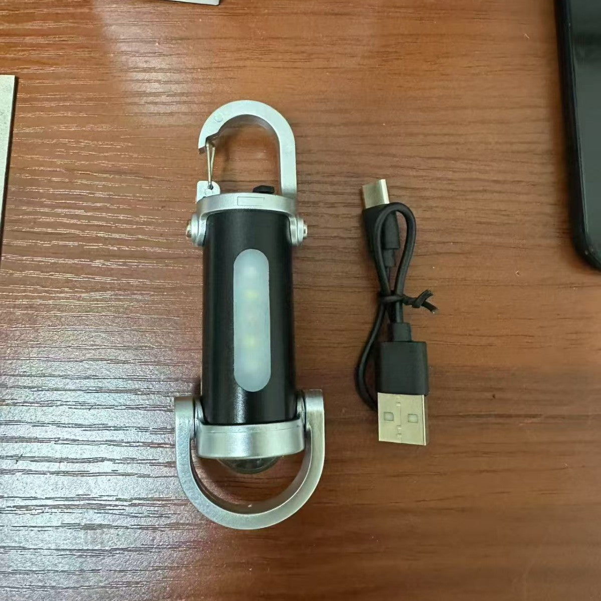 Mini-Taschenlampe mit Schlüsselanhänger, LED