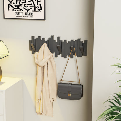 Wandgarderobe mit Klaviertasten-Design, klappbar