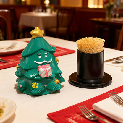 Zahnstocher-Behälter, Weihnachtsbaum-Form