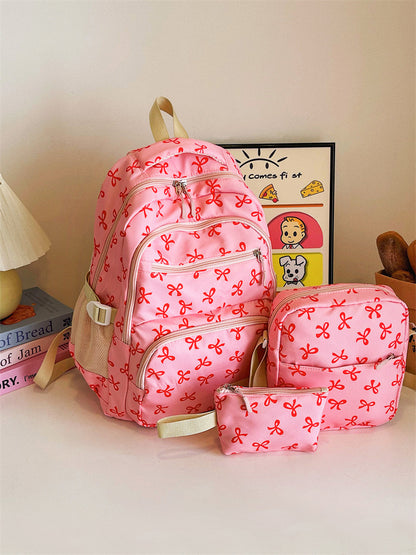 Damen-Rucksack-Set, 3-teilig, Nylon, große Kapazität