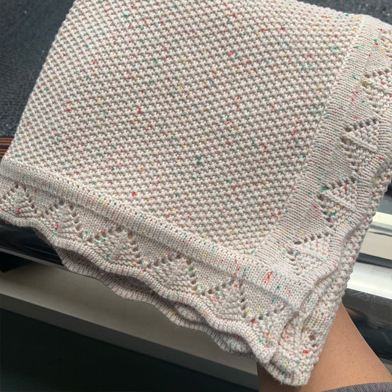 Strickdecke aus Baumwolle, 80×100 cm