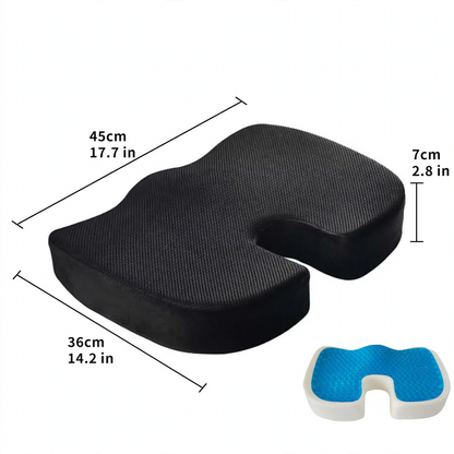 Gel-Sitzkissen mit Memory-Foam, 45×36×7 cm