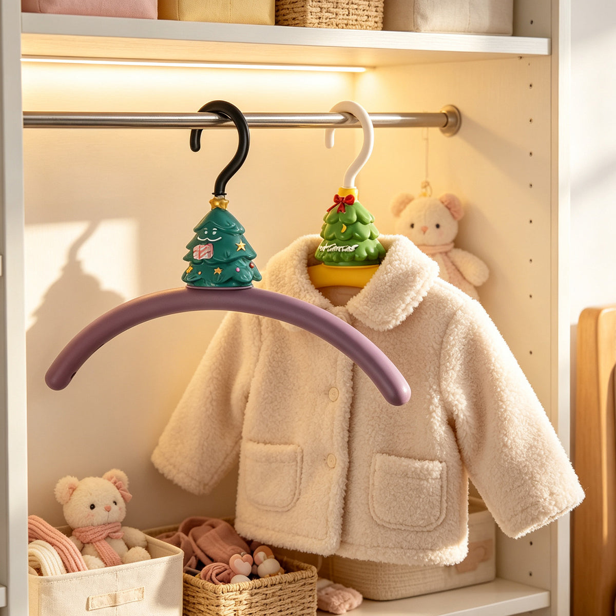 Kleiderbügel, Weihnachtsbaum-Form, rutschfest, ABS