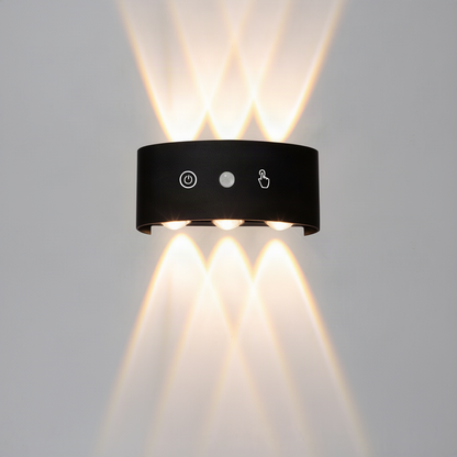 LED-Wandleuchte, Aluminium, wasserfest