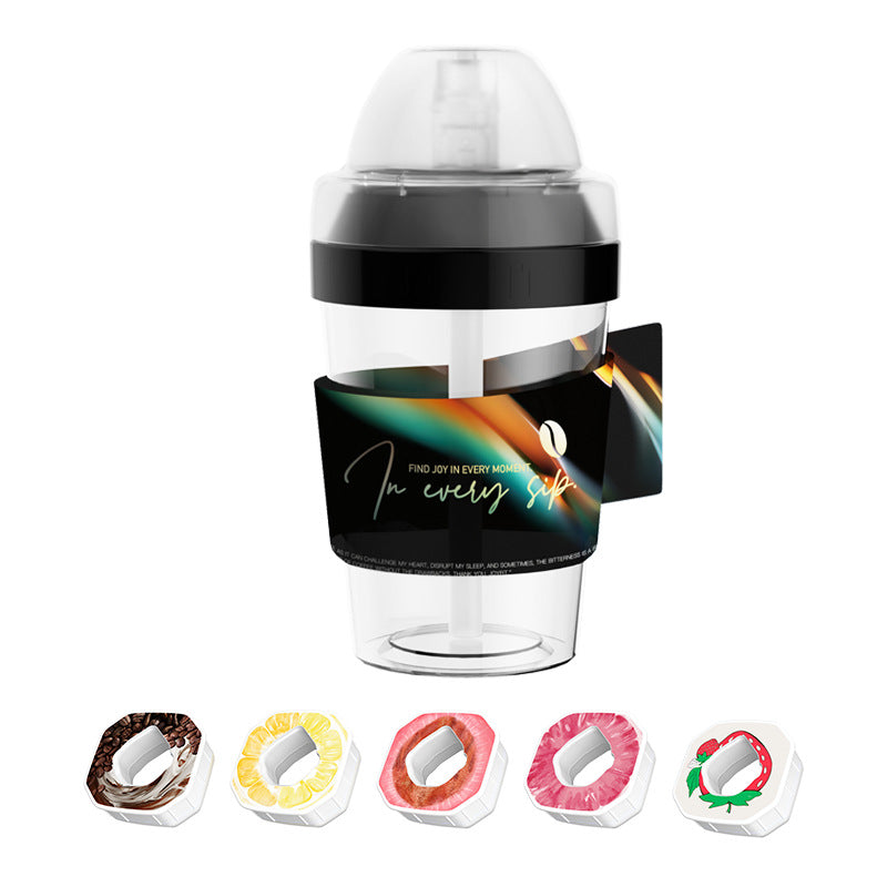 Sporttrinkflasche mit Strohhalm, 400 ml