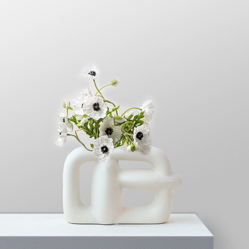 Keramik-Blumenvase, europäischer Stil