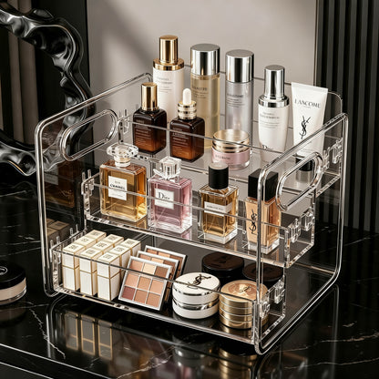 Transparente Kosmetik- und Schreibtisch-Organizer