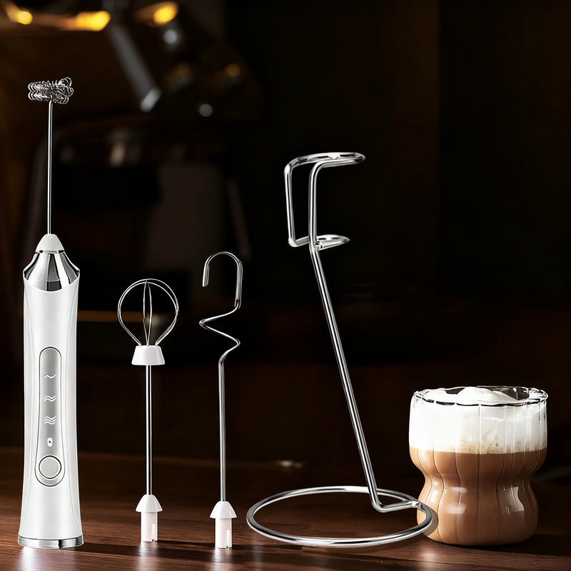Elektrischer Milchaufschäumer, USB-C, mehrere Funktionen