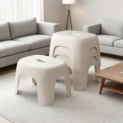 Kunststoff-Hocker, quadratisch, robust