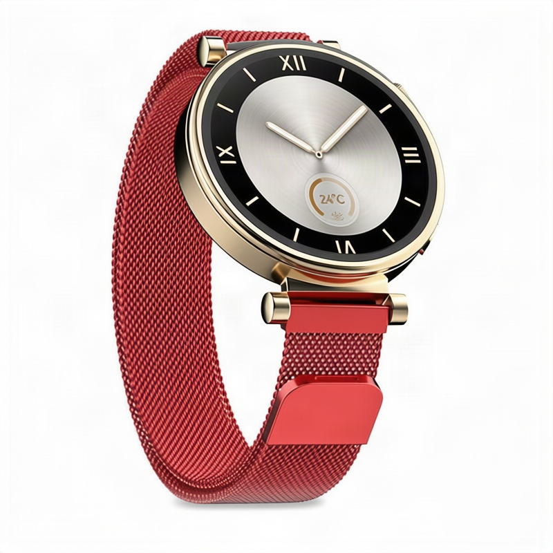 Schwarzes Luxusarmband für Ultradünn Smartwatch