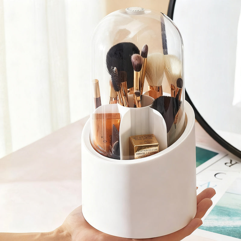 Drehbarer Kosmetik-Organizer mit Deckel