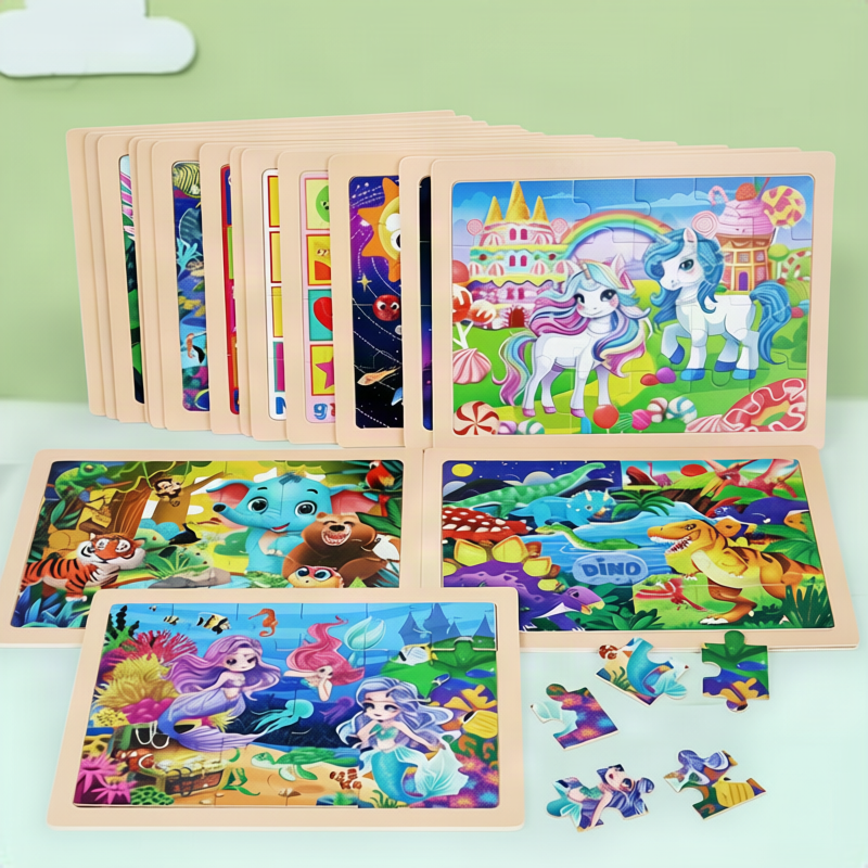 Holzpuzzle 24 Teile für Kinder