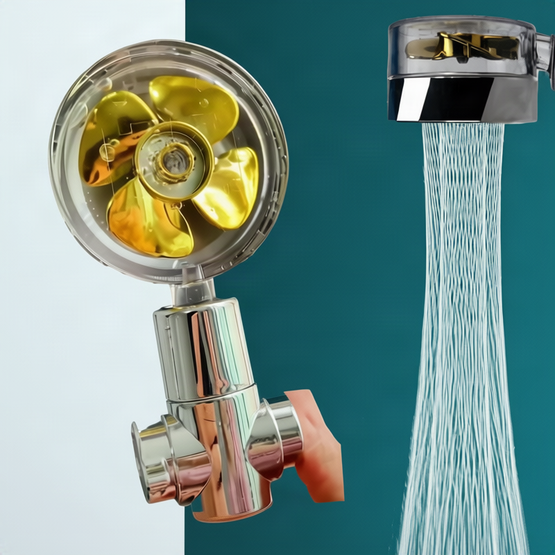 Druckerhöhter Duschkopf mit Turbinen-Design