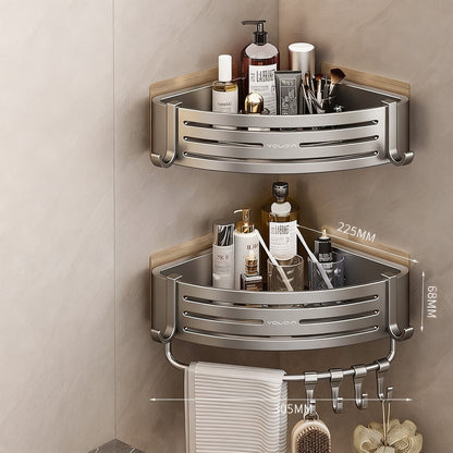 Dreieck-Eckregal für Badezimmer, ohne Bohren