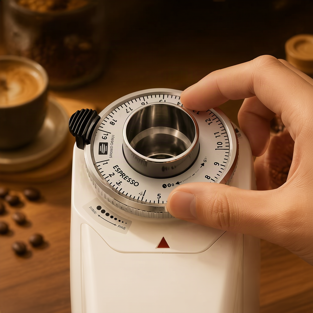 Elektrische Kaffeemühle mit Touchscreen, Modell NB-022