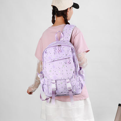 Großer Rucksack aus Polyester, atmungsaktiv