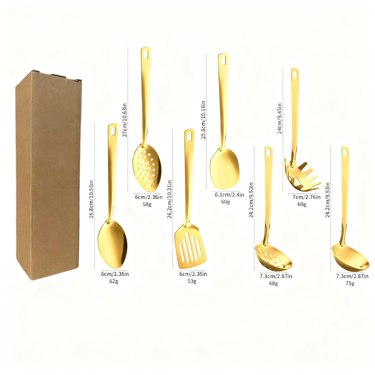 Kochbesteck-Set aus Edelstahl