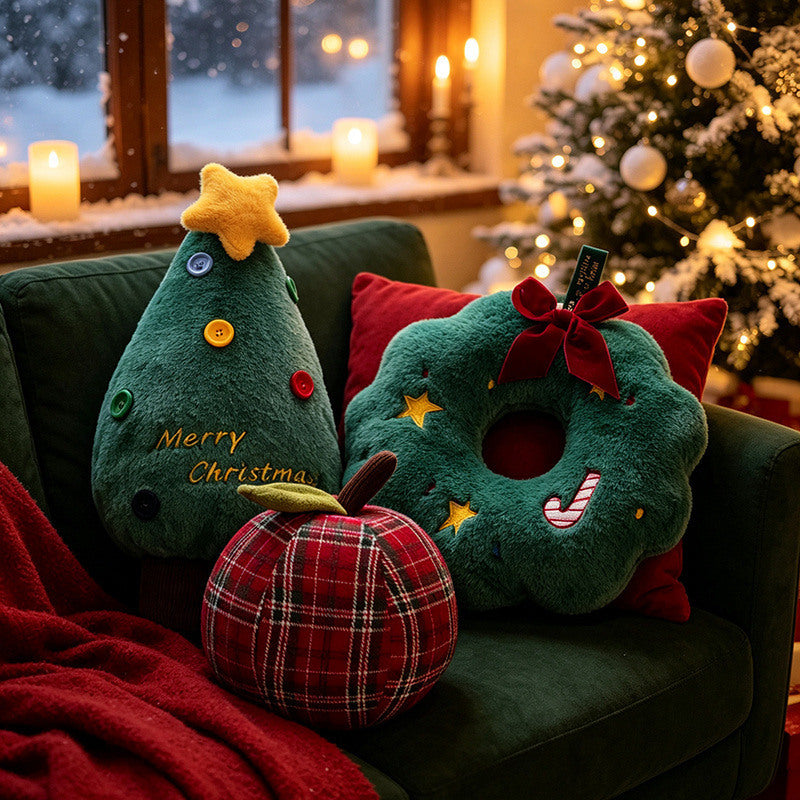 Weihnachts-Plüschfiguren, verschiedene Motive