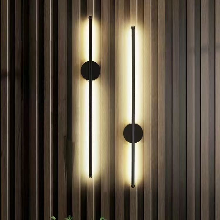 LED-Wandleuchte modern, Aluminium, Silikon