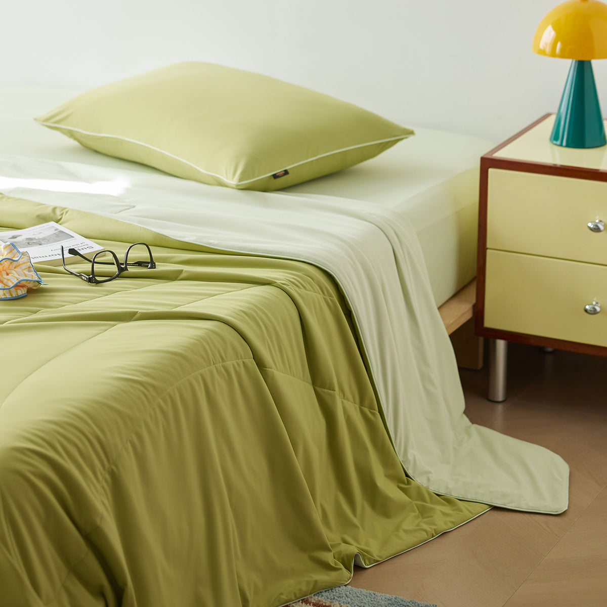 Leichte Sommerdecke mit Kühleffekt, waschbar