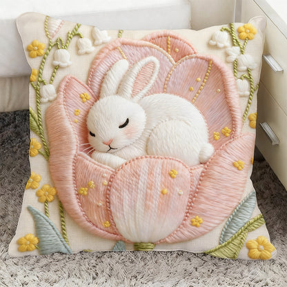 Dekokissen mit Flockstoff, 40–45 cm