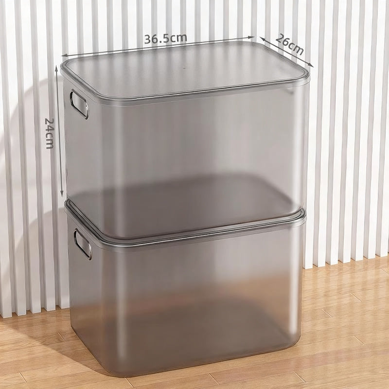 Transparente Aufbewahrungsbox aus Kunststoff