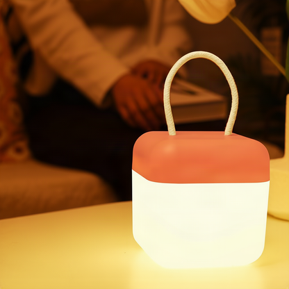 Tragbare LED-Laterne mit Silikon, 10,5 cm