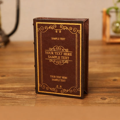 Dekoratives Buch-Tablett aus Holz, klassisches Design