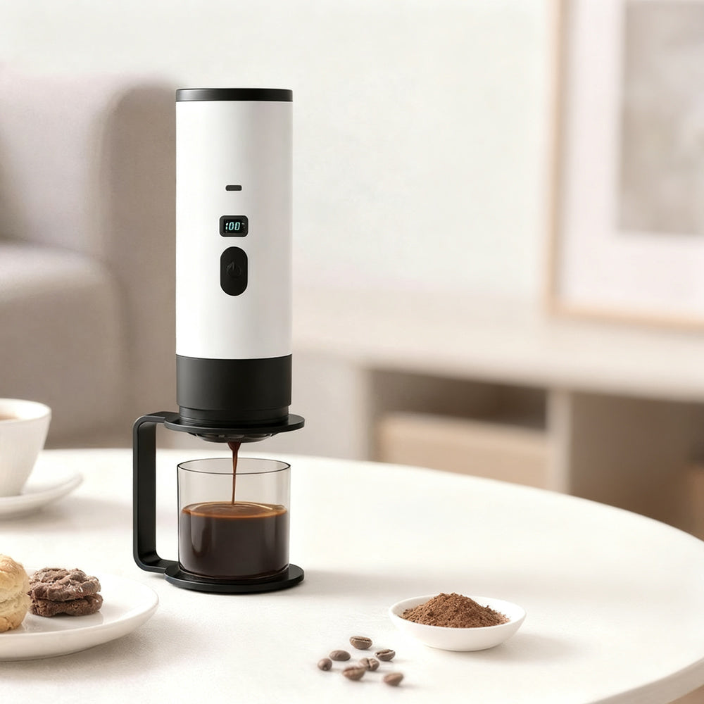 Tragbare Espresso-Kaffeemaschine mit Akku, 0,5 L