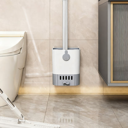 Toilettenbürste mit Halter und Ablage
