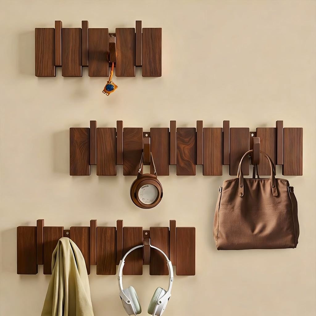 Holz-Wandgarderobe aus Buche, 3–12 Haken