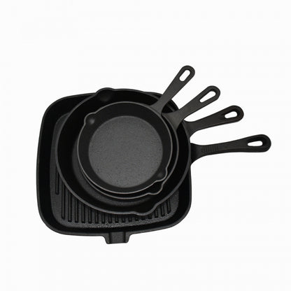 Gusseisen-Bratpfannen-Set, 5-teilig