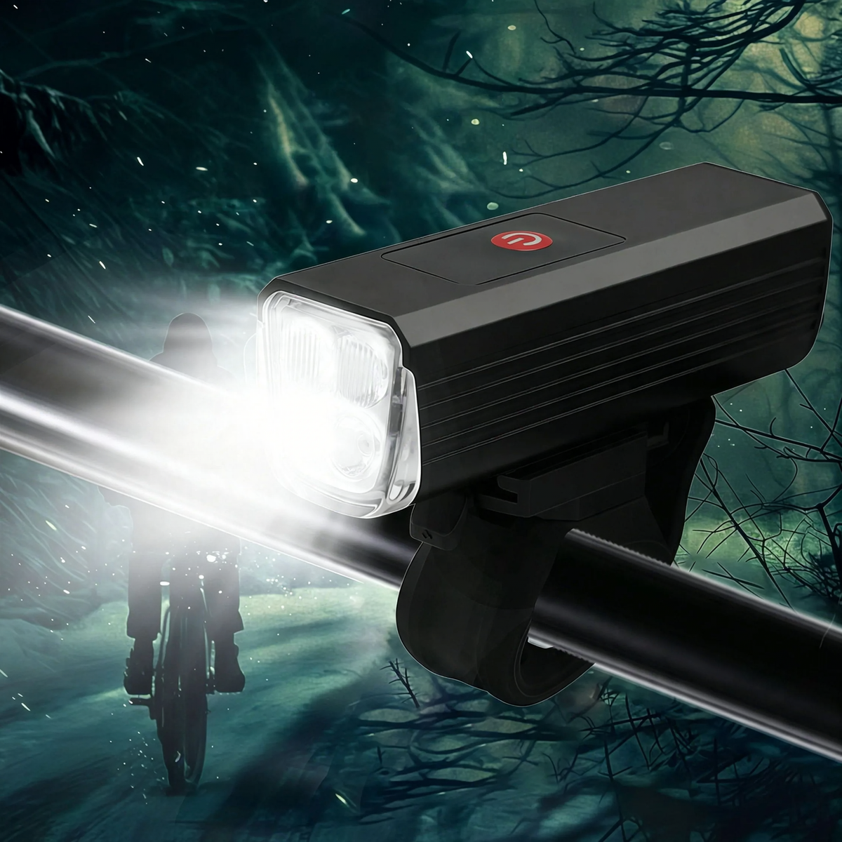 Fahrrad-Frontlicht, USB-C, aufladbar, wasserdicht