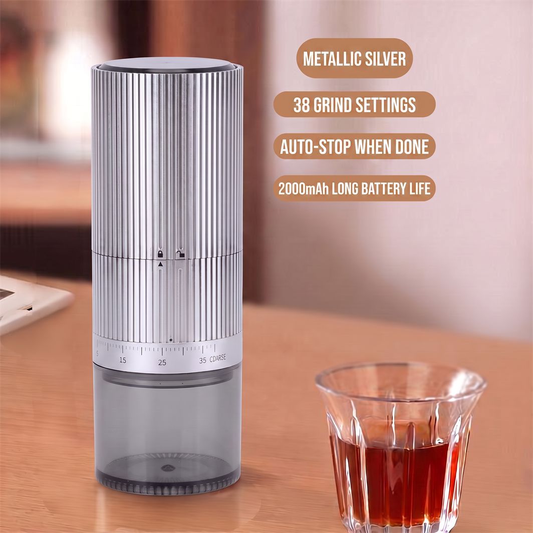 Tragbare elektrische Kaffeemühle mit Akku
