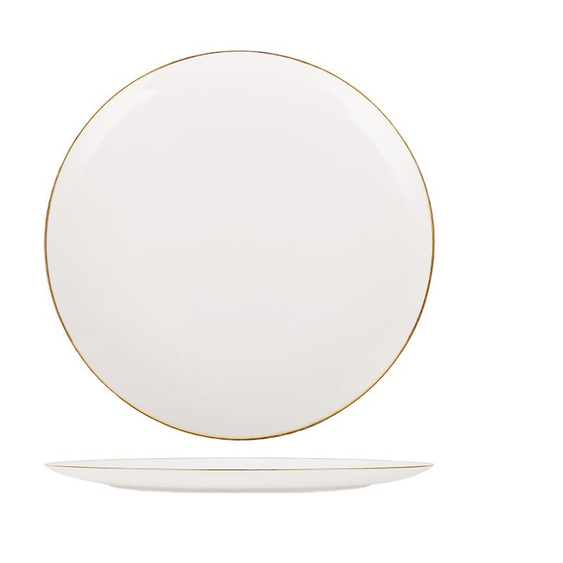 Porzellangeschirr mit Goldrand, 25-teilig