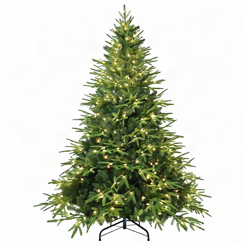 Künstlicher Weihnachtsbaum mit LED-Beleuchtung, 150–300 cm