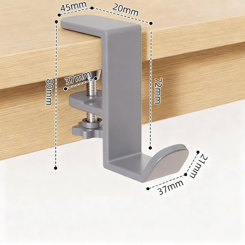Verstellbarer Tisch-Rucksackhaken aus Aluminium
