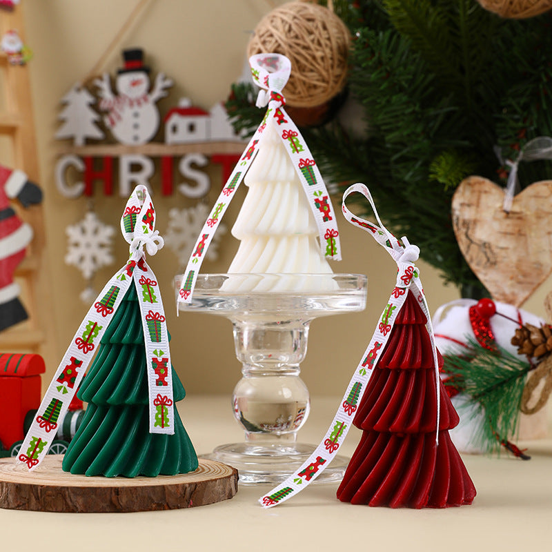 Weihnachtsbaum-Duftkerze aus Sojawachs
